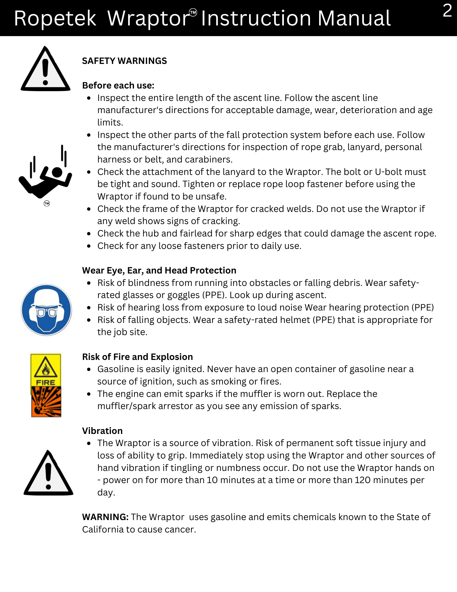 Wraptor Manual page 2